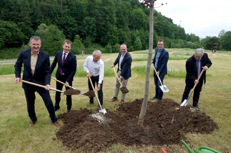 Spatenstich im Kurpark Aue-Bad Schlema